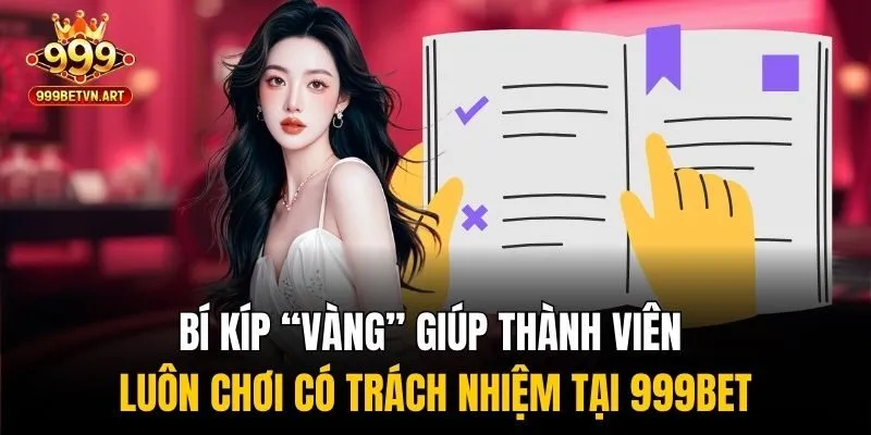 Chơi Có Trách Nhiệm 999bet - Bí Quyết Cá Cược An Toàn 3 Bí kíp “vàng” giúp thành viên luôn chơi có trách nhiệm tại 999bet